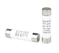 Lot de 20 fusibles photovoltaïques solaires 10 x 38 mm avec coque en céramique en alliage métallique pour protection de l'alimentation CC, 1 32 A 500 V évalué pour équipements électriques et systèmes