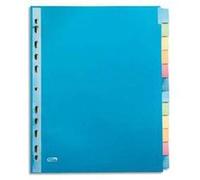 Lot de 20 Intercalaires 12 positions A4 Maxi en carte forte 220g G