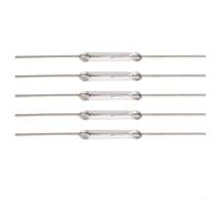 Lot de 20 interrupteurs en verre 2 x 14 mm Normal Ouvert N/O 2 broches Basse tension Interrupteur à induction magnétique Jusqu'à 10 W 100 VDC Pour projets IoT et électronique Kits de construction