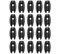 Lot de 20 isolateurs de poteau d'angle, isolateurs de clôture électroniques, isolateurs de clôture électrique résistants aux intempéries et à la pluie pour fil de clôture électrique (noir)
