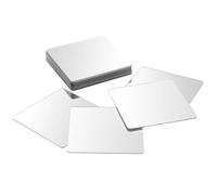 Lot de 20 miroirs carrés acryliques petits, 5,1 x 5,1 cm, adhésifs pour travaux manuels et décoration murale et de table