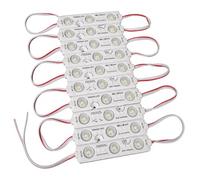 Lot de 20 modules LED SMD 1,5 W 3000 K 6500 K 11000 K IP 65 Technologie d'éclairage publicitaire Blanc Bleu Rouge Rose Vert Chaîne env. 3000 K Blanc chaud