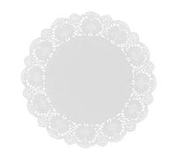 Lot de 20 Napperons "Lily Cook" 21cm Blanc