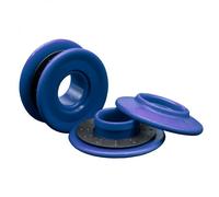 Lot de 20 oeillets à clipser pour bâche à bulles ou autres types de bâches - Bleu - Linxor