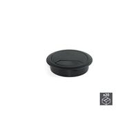 Lot de 20 passe-câbles D. 60 mm pour encastrer en plastique noir - 3196317