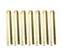 Lot de 20 petites pinces à salade en bois de 10 cm - Pinces de cuisine en bois - Pinces de service pour buffet - Pinces à fruits pour pain et toast