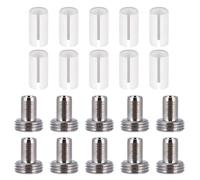 Lot de 20 pièces de rechange VFL pour localisateur de défauts visuels, comprend 10 manchons de tube en céramique et 10 embouts métalliques pour testeur de fibre optique, testeur de câble réseau et