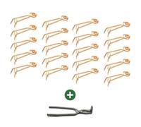 Lot de 20 pièges à taupes Putange + pince de pose