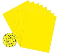 Lot de 20 pièges adhésifs jaunes - Papier adhésif pour lutter contre les mouches blanches, les mouches des champignons, les tableaux jaunes contre les petites mouches dans le terreau