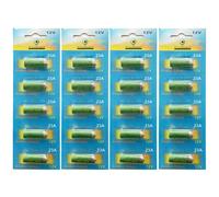 Lot de 20 Piles Alcaline 12V type A23/23A compatibles LRV08/L1028/8LR932/8LR23/VR22/8F10R/EL12 - Visiodirect -