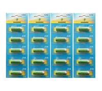 Lot de 20 Piles Alcaline type A23/23A compatibles LRV08/L1028/RVO8/MS21/MN21/E23A/K23A/V23GA/GP23A 12V - Visiodirect -