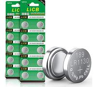 Lot de 20 piles bouton LiCB LR1130 AG10 L1131 189 1,5 V alcaline LR54, lr54 batteries bouton durée de vie 3 ans garantie 100%