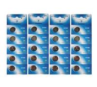 Visiodirect piles bouton CR1620 lithium - Pack de 20