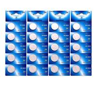 Lot de 20 Piles bouton plates lithium type CR2025 3V compatibles DL2025 - Visiodirect -
