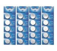 Lot de 20 Piles bouton plates lithium type CR2450/CR 2450 3V compatibles DL2450 ECR2450 BR2450 - Visiodirect - G