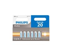 Lot de 20 piles PHILIPS AA