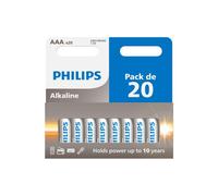 Lot de 20 piles Philips AAA