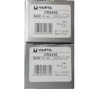 Lot de 20 Piles VARTA CR2430 Lithium 3V