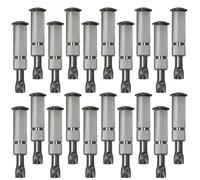 Lot de 20 pitons douilles escamotables en inox Ø 12 mm - Linxor