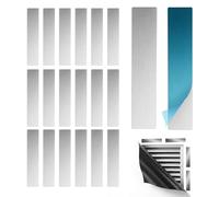 Lot de 20 plaques métalliques pour support magnétique - Forte adhérence - Multifonctions - Bandes de montage en acier - Convient pour les ouvertures d'aération, les surfaces murales, les armoires, les