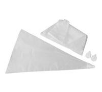 Zenker 42785 Ensemble de 20 poches à douilles à pâtisserie et 3 embouts, poches à douilles pâtisserie, poche à douille, Plastique, Blanc, 32 x 19 x 0,1 cm