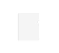 Lot de 20 pochettes en plastique transparent en forme de L - Format A4 - Pour ranger des documents, trier et classer