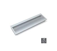 Emuca Lot de 20 poignées pour meubles Alfafar, L190mm, entraxe 160mm, Aluminium, Anodisé mat
