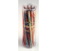 Lot de 20 Porte-plume en bois coloré marbré, coloris assortis (20)