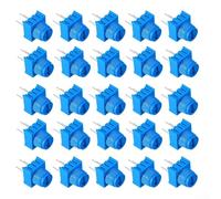 Lot de 20 potentiomètres de garniture 1 K, 10 K, 50 K, 100 K Ohm, résistances variables avec rotation de 270 degrés pour circuit imprimé et électronique de platine d'expérimentation (1K10K50K100K)
