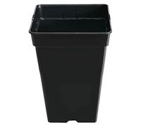 Lot de 20 pots carrés pour plantes - Noir, 14 litres