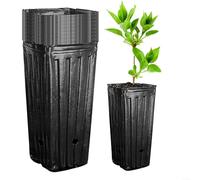 Lot de 20 pots profonds en plastique pour arbres facilitant le drainage et la croissance de diverses plantes
