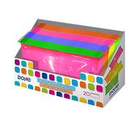 Lot de 20 présentoirs plats en PVC fluorescent