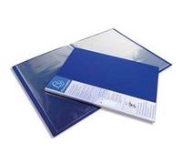Lot de 20 Protège-documents UPLINE en polypropylène opaque. 40 vues, 20 pochettes. Coloris bleu G