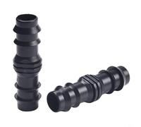 Lot de 20 raccords de tuyau cannelés pour irrigation goutte à goutte en plastique industriel pour une utilisation optimale du jardin (20 mm)