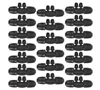 Lot de 20 raccords en T barbelé à 4 voies de 1,27 cm à 6,35 mm, raccords anti-chute, raccords d'irrigation goutte à goutte, connecteurs en T barbelés pour tuyau d'égouttement de 16 mm