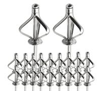 Lot de 20 rivets aveugles assortis mandrin universel en acier | Kit assortiment de rivets en métal pour meubles, appareils électroménagers, voitures, bateaux, construction