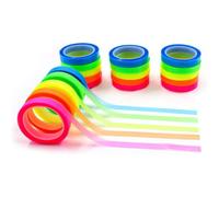 Lot De 20 Rouleaux De Ruban Adhésif Transparent Inscriptible Pour Surligneur,Notes Adhésives Fines,5 Couleurs Vives,Onglets D'annotation,Marqueurs De Page Pour Livres,0,6 Cmx5 M