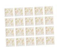 Lot de 20 serviettes de fête arabe décorées avec des accents dorés scintillants pour des rassemblements joyeux
