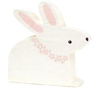 Lot de 20 Serviettes de Pâques,Serviettes de Table de Pâques avec Motif de Lapins,Décoration de Table,Serviettes en Papier Motif Printemps,pour Fête de Pâques, Dîner, Famillalies, Printemps-16.4*16CM
