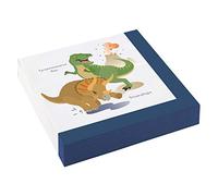 Lot de 20 Serviettes de Table « Dinos » pour Anniversaire d'enfant et fête à thème - T-Rex Triceratops Dino Dinosaure Urzeit Echsen Enfant Anniversaire Mottoparty Napkins jetables