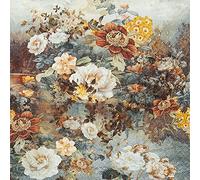 Lot de 20 serviettes de table motif fleurs comme communauté - Vintage - Vieux - Automne - Art - Décoration de table - Découpage - Technique de serviette 33 x 33 cm
