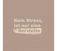 Lot de 20 serviettes en papier avec inscription en allemand « Die Spruch ist nur eine Serviette als Tischdeko ». Serviettes en papier avec motif. Convient également pour le découpage et la technique