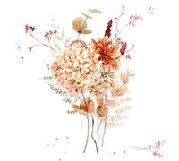 Lot de 20 serviettes en papier avec motif. Motif fleurs, jardin et nature - Fleurs individuelles - Aspect shabby - Idéales pour le découpage et la technique des serviettes - 33 x 33 cm