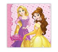 Lot de 20 serviettes en papier Princesses Disney 33x33 cm