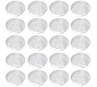 Lot de 20 soucoupes en plastique transparent pour pot de fleurs - Contrôle constant de l'eau - Transparent, antidérapant et imperméable - Plusieurs tailles - Pour intérieur et extérieur (30 cm)