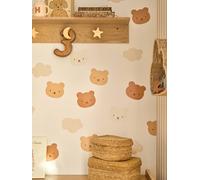 Lot de 20 stickers oursons et nuages beige TU