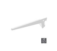Lot de 20 supports étagère Jagmet EMUCA longueur 200 mm pour profil à perforation simple et pas de 50 mm - 7908012 Peint en blanc G