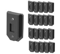 Lot de 20 supports pour boîtes à outils, crochets, connecteurs, chevilles, fixation d'éléments Qbrick System et autres outils supports pour inserts, montage direct