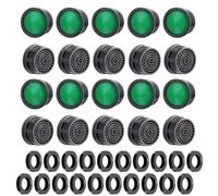 Lot de 20 tamis de robinet M24 pour robinets | Aérateur de robinet - Régulateur de jet - Avec joint d'étanchéité - M24 - Pour salle de bain