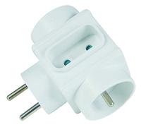 Lot De 20 Triplites 2X16A + 1x6A- Multiprise Electrique Branchement Secteur - Multiprise Murale 3 Prises - Multiprise 3 Prises Compacte - Bloc Prise Blanc - Prise Multiple Murale- 120102 JP Outillage